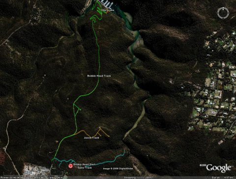 Bobbin Head in Google Earth Bobbin Head in Google Earth